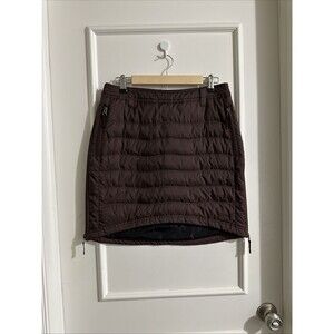 Skhoop Medium Down Skirt Brown Side Zip Pull On Women’s